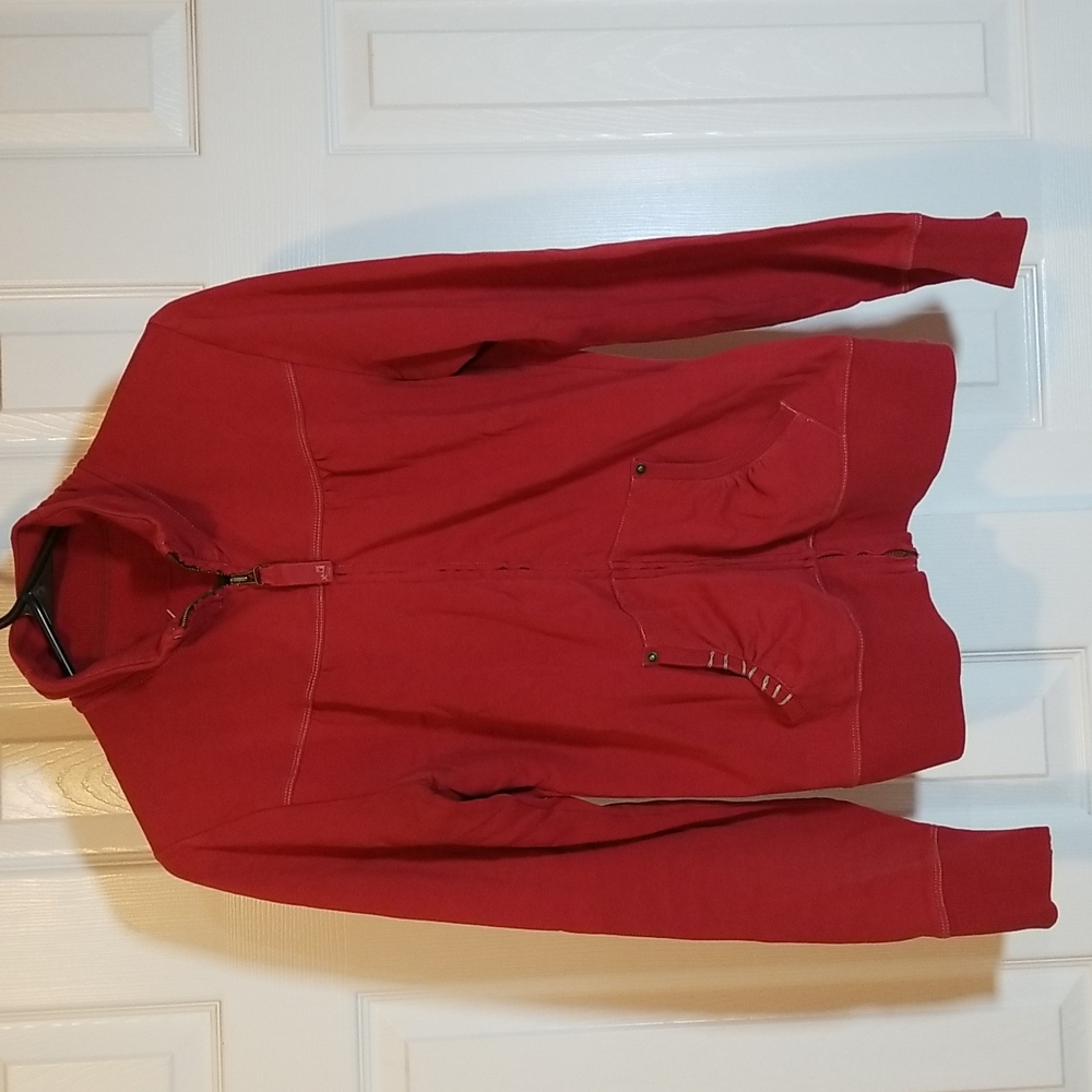 Lole Rust Red Zip-Up Sweatshirt Jacket - M